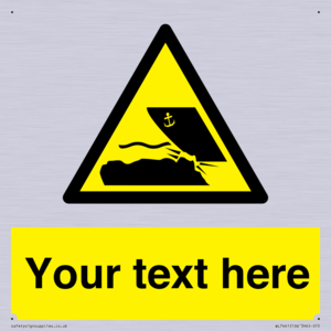 Custom Warning submerged objects in watercraft areas